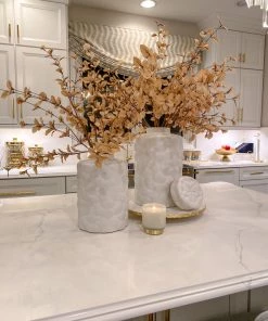 Inspire Me! Home Decor Jars Patterned White Jar With Lid (2 Sizes)