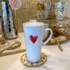 Inspire Me! Home Decor Heart Travel Mug W/ Handle KITCHEN