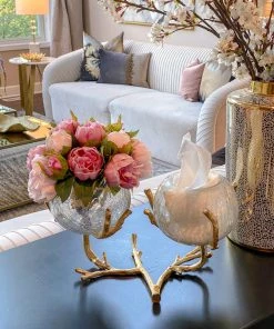 Inspire Me! Home Decor Large Gold Double Branch Vase