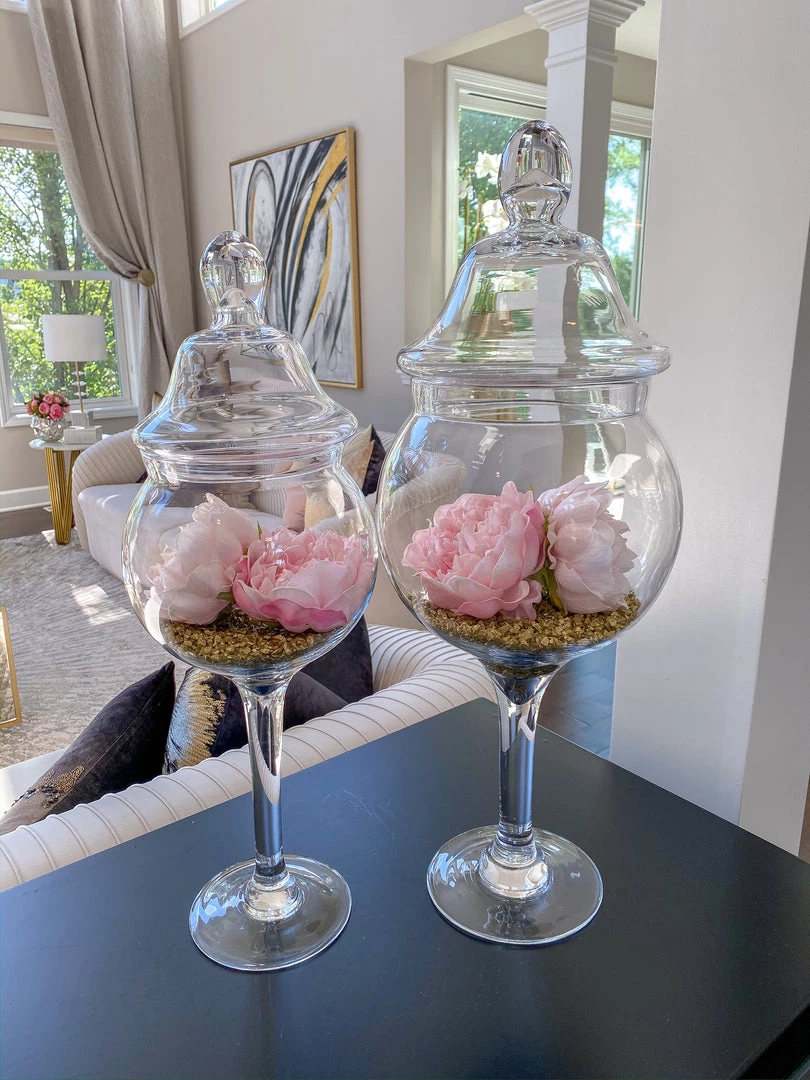 Inspire Me! Home Decor Glass Stem Jar Bundle Set BUNDLE DEALS