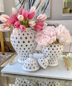 Inspire Me! Home Decor Small White Ginger Jar