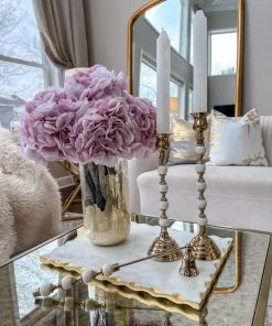 Inspire Me! Home Decor White And Gold Candle Snuffer