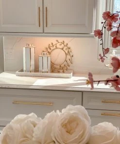 Inspire Me! Home Decor Gold And White Jar With Lid (2 Sizes)