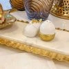 Inspire Me! Home Decor Gold And White Acorn Salt And Pepper Shakers