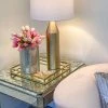 Inspire Me! Home Decor Large Gold Square Mirror Glass Tray