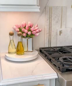 Inspire Me! Home Decor Glass Oil And Vinegar Dispensers With Wooden Stoppers (Set Of 2) KITCHEN