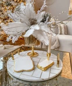 Inspire Me! Home Decor Gold Footed Vase