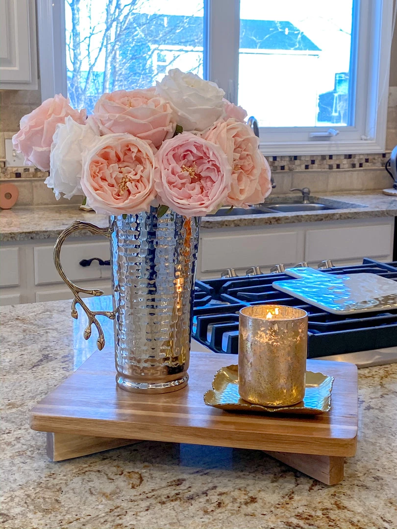 Inspire Me! Home Decor Real Touch Austin Rose (4 Colors) Floral Stems