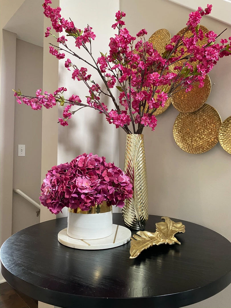 Inspire Me! Home Decor Double Metal Leaf Tray (2 Colors)