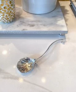 Inspire Me! Home Decor Silver Flower Petal Spoon Rest ( 2 Sizes )