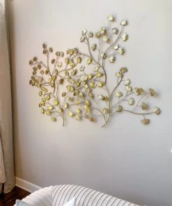 Inspire Me! Home Decor WALL ART & MIRRORS Gold Leaf Branch Wall Decor