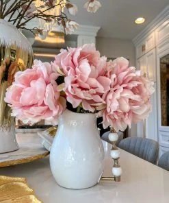 Inspire Me! Home Decor Pink Peony Stem