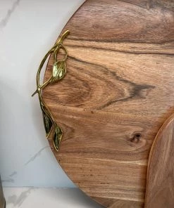 Inspire Me! Home Decor Large Wood Charcuterie Board Leaf Design (2 Styles)
