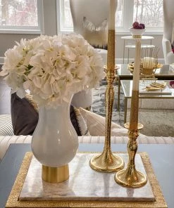 Inspire Me! Home Decor Floral Stems Real-Touch Hydrangea Stem (4 Colors)