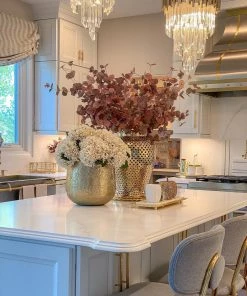 Inspire Me! Home Decor Oversized Gold Metal Hammered Planter