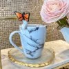 Inspire Me! Home Decor White Stir Spoon W/ Monarch Butterfly Topper KITCHEN