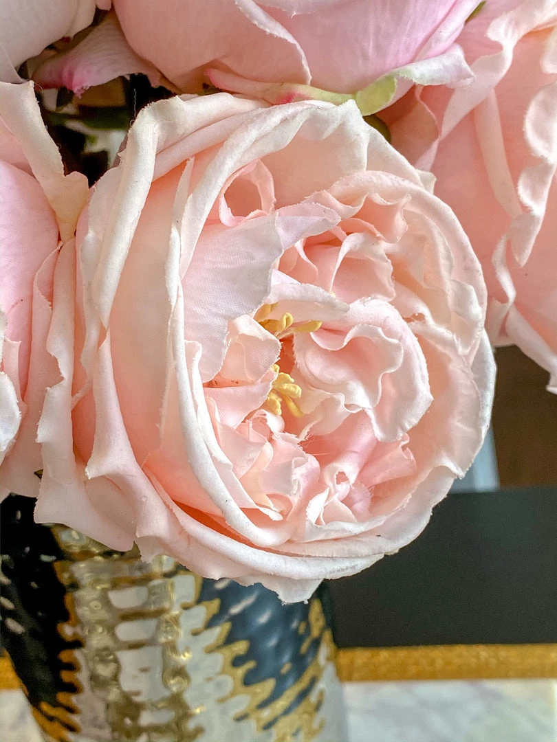 Inspire Me! Home Decor Real Touch Austin Rose (4 Colors) Floral Stems