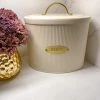 Inspire Me! Home Decor Breadbox With Gold Handle