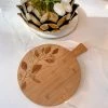 Inspire Me! Home Decor KITCHEN Round Eucalyptus Bamboo Board