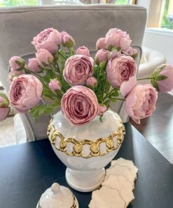 Inspire Me! Home Decor 23" Real Touch Triple Bloom Ranunculus (2 Colors)