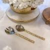Inspire Me! Home Decor Hammered Gold Server Set