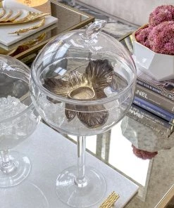 Inspire Me! Home Decor Gold Orchid Tea Light Holder