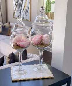 Inspire Me! Home Decor Glass Stem Jar Bundle Set BUNDLE DEALS