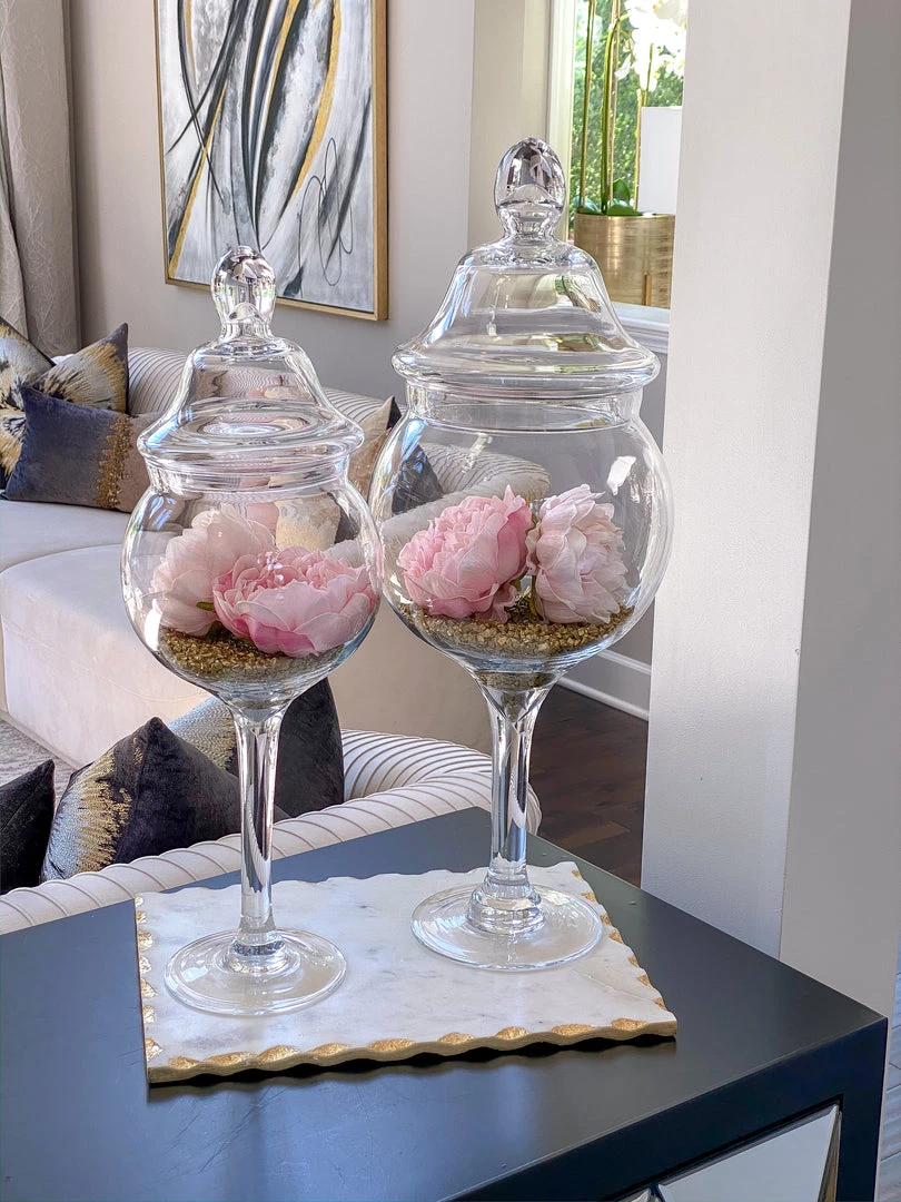 Inspire Me! Home Decor Glass Stem Jar Bundle Set BUNDLE DEALS