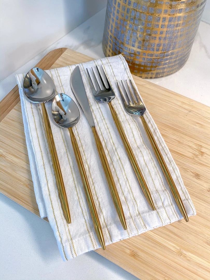 Inspire Me! Home Decor KITCHEN Two-Tone Flatware Set