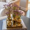 Inspire Me! Home Decor Square Base Gold Vase Display