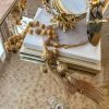 Inspire Me! Home Decor Gold Beaded Tassel Garland