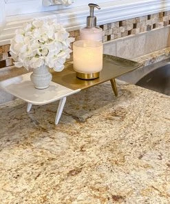 Inspire Me! Home Decor Gold And White Stand