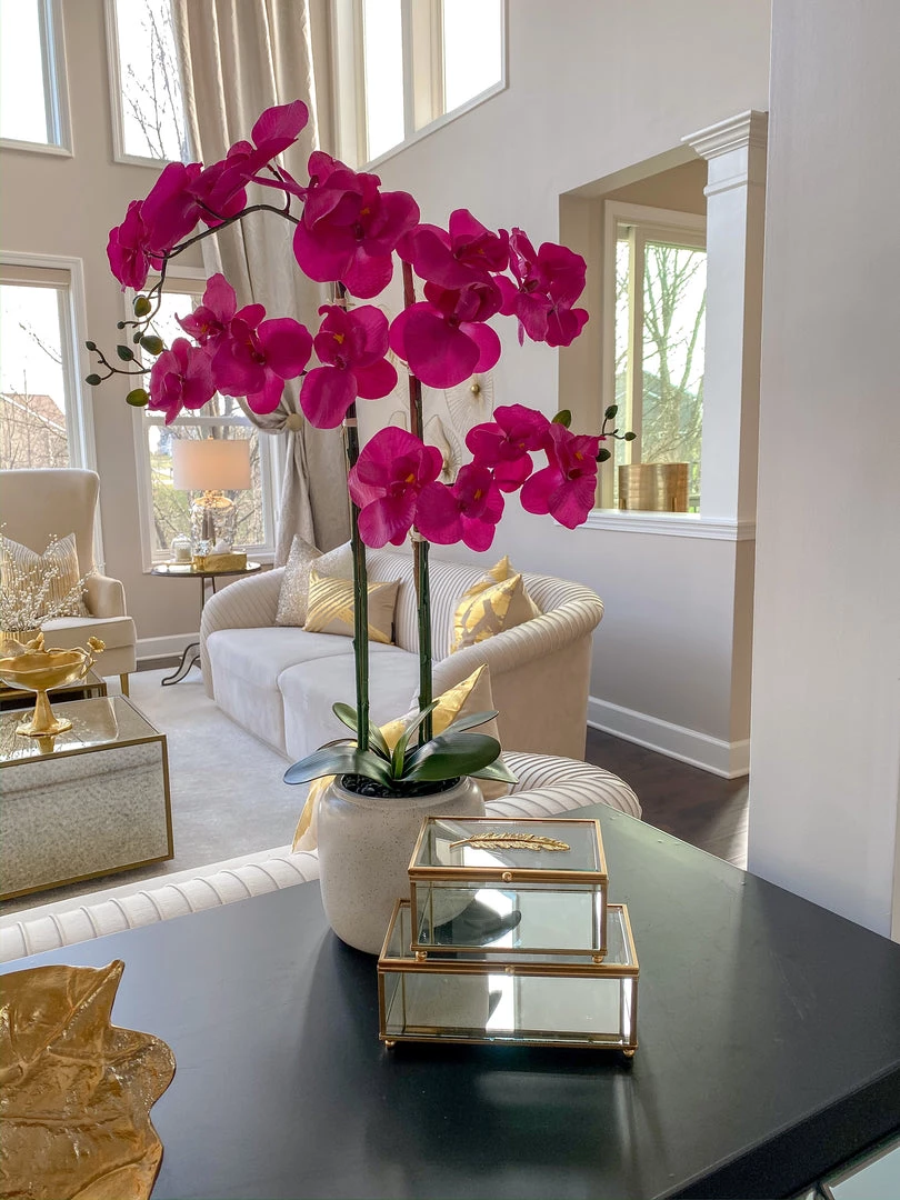 Inspire Me! Home Decor Rectangle Glass & Mirror Box With Gold Feather Detail (2 Sizes)