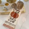 Inspire Me! Home Decor "Happy Fall Ya'll" Pumpkin Kitchen Towel