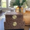 Inspire Me! Home Decor Leopard Print Boxes With Gold Medallion (Set Of 2)