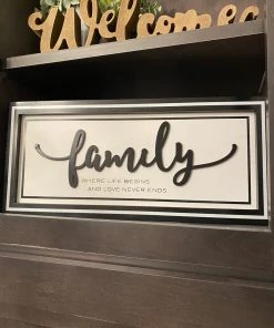 Inspire Me! Home Decor Black And White Wooden Home Signs (2 Styles) WALL ART & MIRRORS