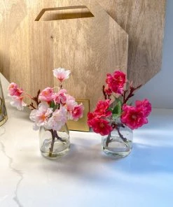 Inspire Me! Home Decor Small Cherry Blossom In Glass Jar (3 Colors)