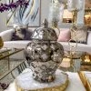 Inspire Me! Home Decor Silver Extra Mini Ginger Jar