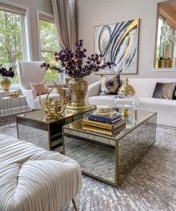 Inspire Me! Home Decor Gold Teardrop Candle Holders (2 Sizes)