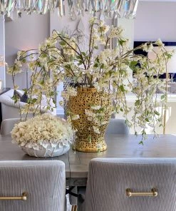 Inspire Me! Home Decor Ivory Hydrangea Stem (29"L)