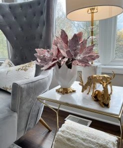 Inspire Me! Home Decor Gold Reindeer With Wreath