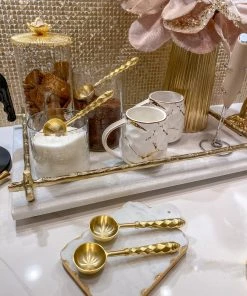 Inspire Me! Home Decor Gold Hammered Handle Spoons (Set Of 4)