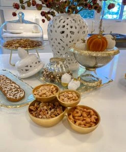 Inspire Me! Home Decor Metal 4 Snack Bowl Cluster (2 Colors)