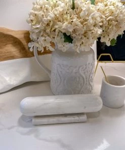 Inspire Me! Home Decor Marble Rolling Pin With Marble Base
