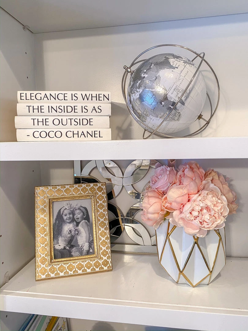 Inspire Me! Home Decor Silver Globe Office Decor