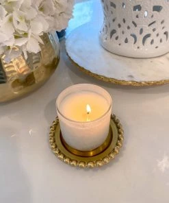 Inspire Me! Home Decor Beaded Round Decorative Plate (2 Colors)