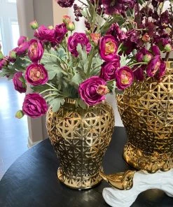 Inspire Me! Home Decor 26" Deep Purple Ranunculus Stem