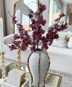 Inspire Me! Home Decor 26" Shimmer Mini Phalaenopsis Stem