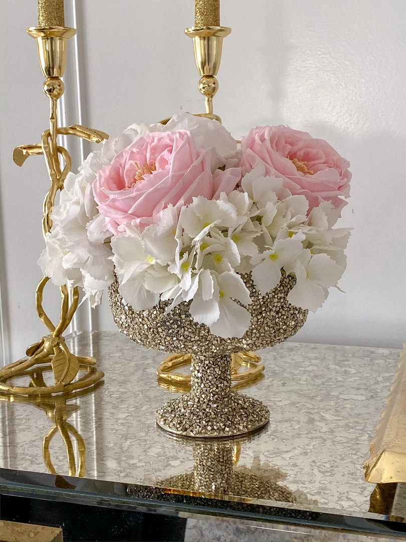 Inspire Me! Home Decor Real Touch Austin Rose (4 Colors) Floral Stems