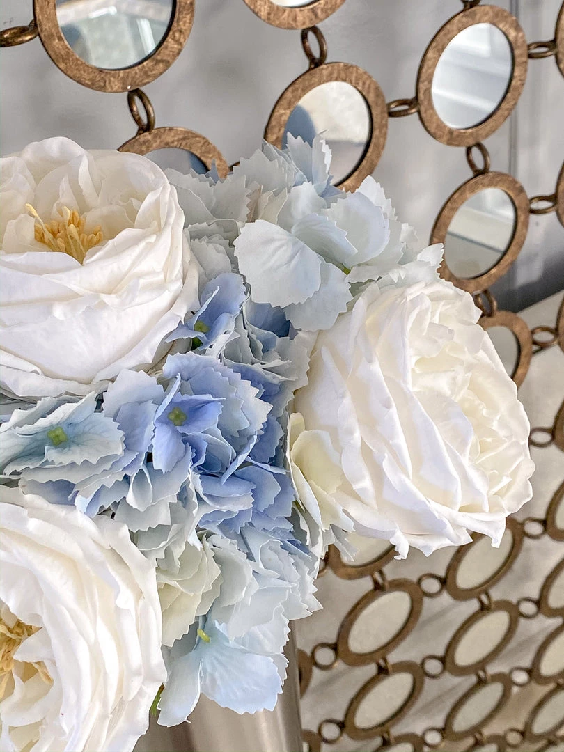 Inspire Me! Home Decor Real Touch Austin Rose (4 Colors) Floral Stems